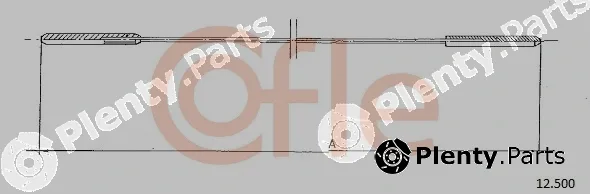 Cofle 12.500 — Cable, heater flap