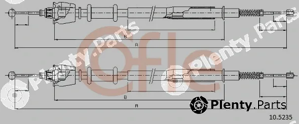 Cofle 10.5235 — Cable Pull, parking brake