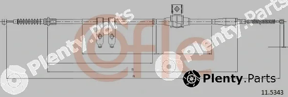 Cofle 11.5343 — Cable Pull, parking brake