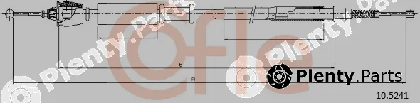 Cofle 10.5241 — Cable Pull, parking brake