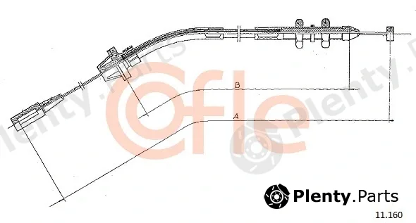 Cofle 11.160 — Accelerator Cable