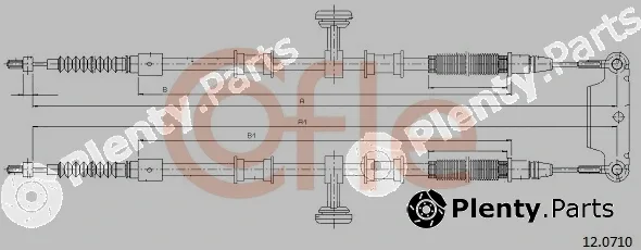 Cofle 12.0710 — Cable Pull, parking brake