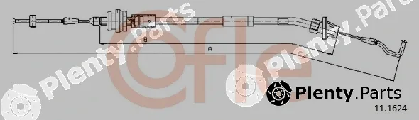 Cofle 92.11.1624 — Accelerator Cable