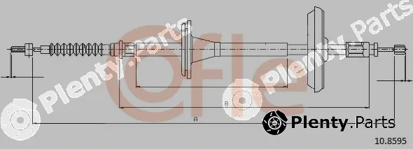 Cofle 10.8595 — Cable Pull, parking brake