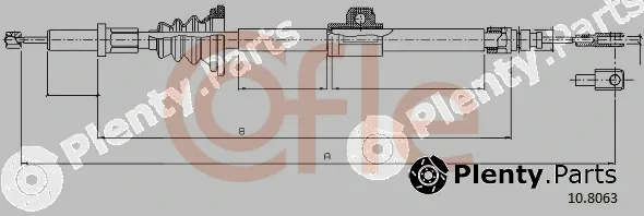 Cofle 10.8063 — Cable Pull, parking brake