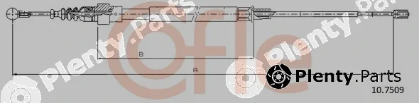 Cofle 10.7509 — Cable Pull, parking brake