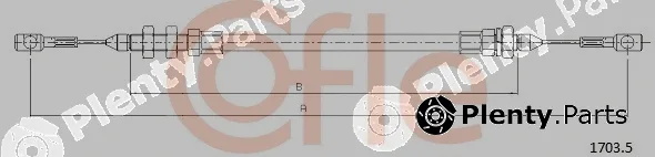 Cofle 1703.5 — Accelerator Cable