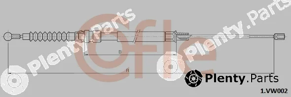 Cofle 1.VK002 — Cable Pull, parking brake