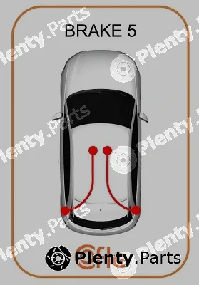 Cofle 1.VW004 — Cable Pull, parking brake