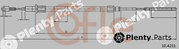 Cofle 10.4231 — Cable Pull, parking brake