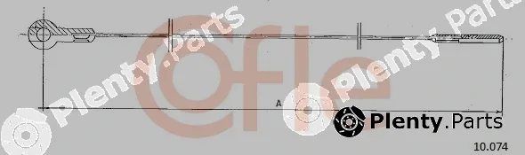 Cofle 10.074 — Accelerator Cable