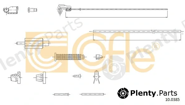 Cofle 10.0385 — Accelerator Cable