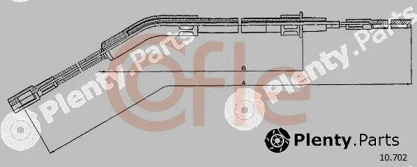 Cofle 10.702 — Cable Pull, parking brake