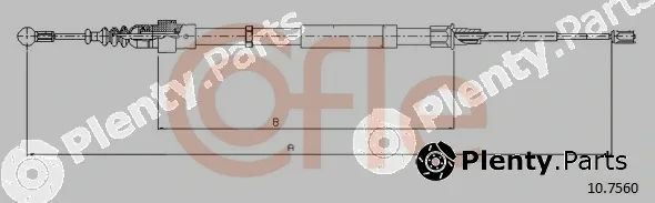 Cofle 10.7560 — Cable Pull, parking brake