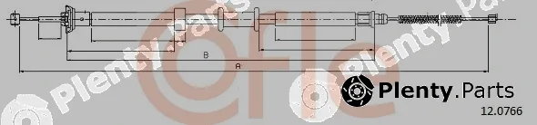 Cofle 12.0766 — Cable Pull, parking brake