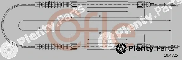 Cofle 10.4725 — Cable Pull, parking brake