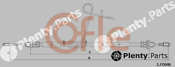 Cofle 92.1.FD046 — Cable Pull, parking brake