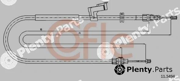 Cofle 11.5494 — Cable Pull, parking brake