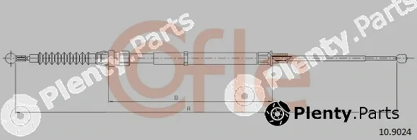 Cofle 10.9024 — Cable Pull, parking brake