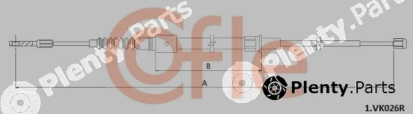 Cofle 92.1.VK026R — Cable Pull, parking brake