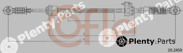 Cofle 10.2450 — Cable Pull, manual transmission