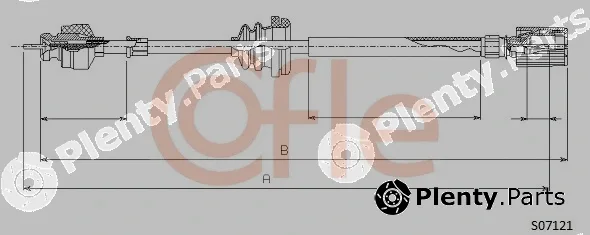 Cofle 92.S07121 — Speedometer Cable