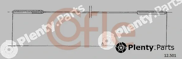 Cofle 12.501 — Cable, heater flap