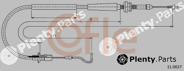 Cofle 11.0637 — Accelerator Cable