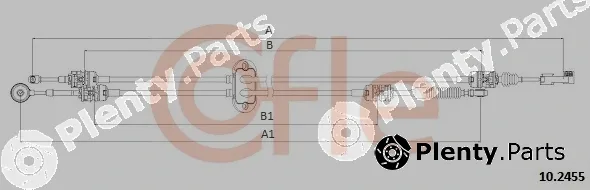Cofle 10.2455 — Cable Pull, manual transmission