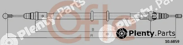 Cofle 10.6859 — Cable Pull, parking brake