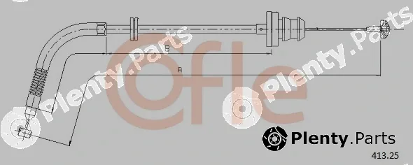 Cofle 92.413.25 — Accelerator Cable