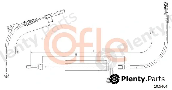 Cofle 92.10.9464 — Cable Pull, parking brake