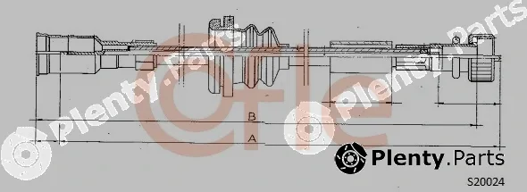 Cofle 92.S20024 — Speedometer Cable