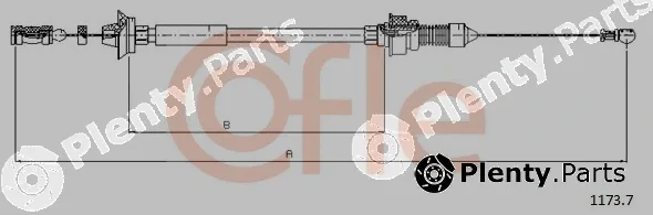Cofle 92.1173.7 — Accelerator Cable