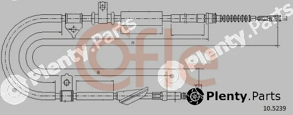 Cofle 10.5239 — Cable Pull, parking brake