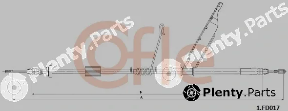 Cofle 1.FD017 — Cable Pull, parking brake
