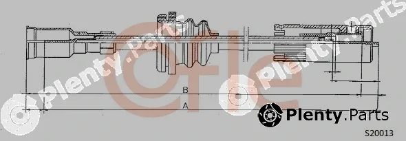 Cofle 92.S20013 — Speedometer Cable