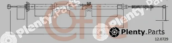 Cofle 12.0729 — Cable Pull, parking brake