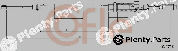 Cofle 10.4726 — Cable Pull, parking brake