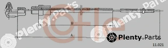 Cofle 92.11.021 — Accelerator Cable