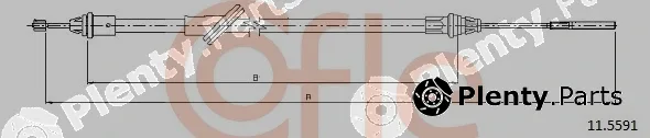Cofle 11.5591 — Cable Pull, parking brake