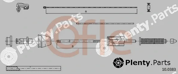 Cofle 10.0383 — Accelerator Cable