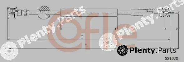 Cofle 92.S21070 — Speedometer Cable