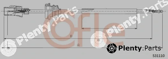Cofle 92.S31110 — Speedometer Cable