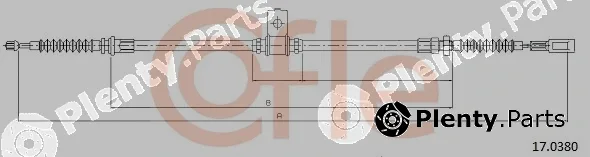 Cofle 17.0380 — Cable Pull, parking brake