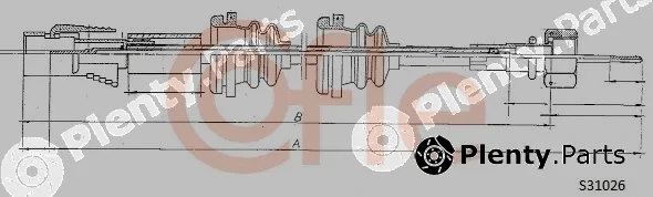 Cofle 92.S31026 — Speedometer Cable