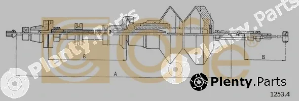 Cofle 1253.4 — Accelerator Cable
