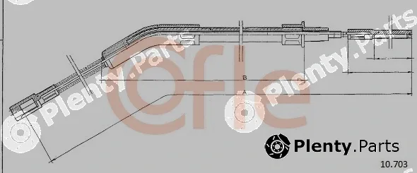 Cofle 10.703 — Cable Pull, parking brake