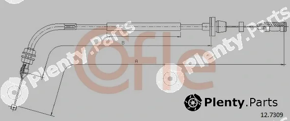 Cofle 92.12.7309 — Accelerator Cable