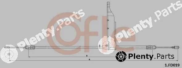Cofle 1.FD019 — Cable Pull, parking brake